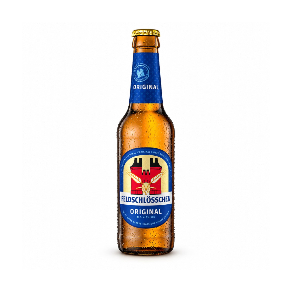 Feldschlösschen 33cl Lager Bier Flasche
