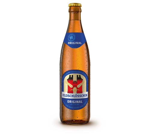 Feldschlösschen 50cl Lager Bier Flasche