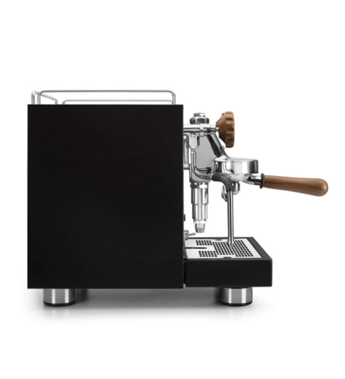 Seitenansicht der Huricane Kaffe Siebträgermaschine