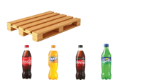 Coca Cola, Fanta, Coca Cola Zero und Sprite 50cl PET, Palette Serbien