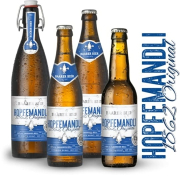 Baarer Bier Hopfenmandli 50cl und 33cl Flaschenansicht